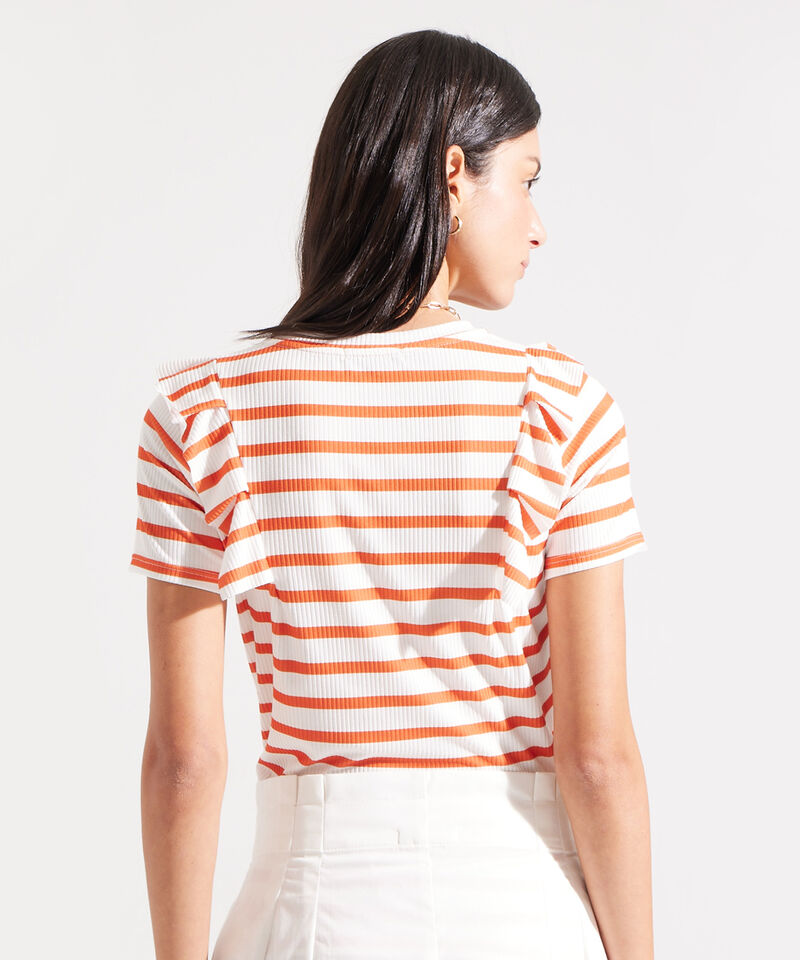 Camiseta a Rayas con Arandelas