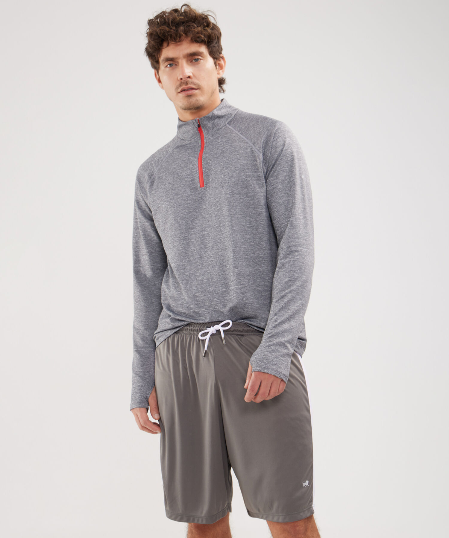 Bermudas Para Hombre De Diseño Deportivo Con Cortes En Malla En Contraste
