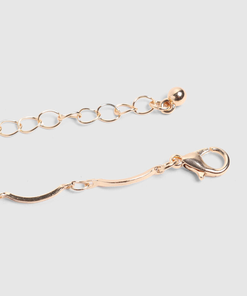 Set De Collar Y Aretes Con Placas Org&aacute;nicas Para Mujer