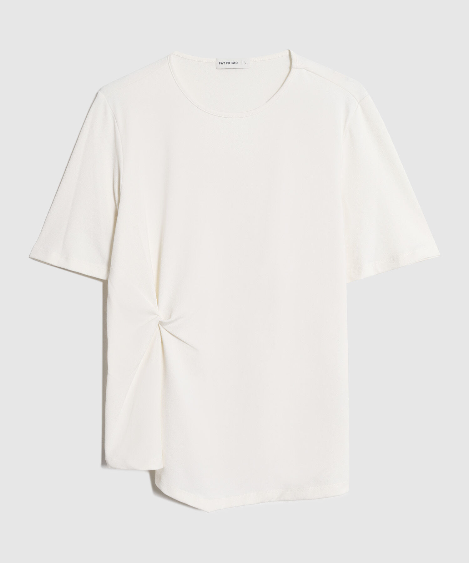 Camiseta Para Mujer con Detalle de Nudo Lateral