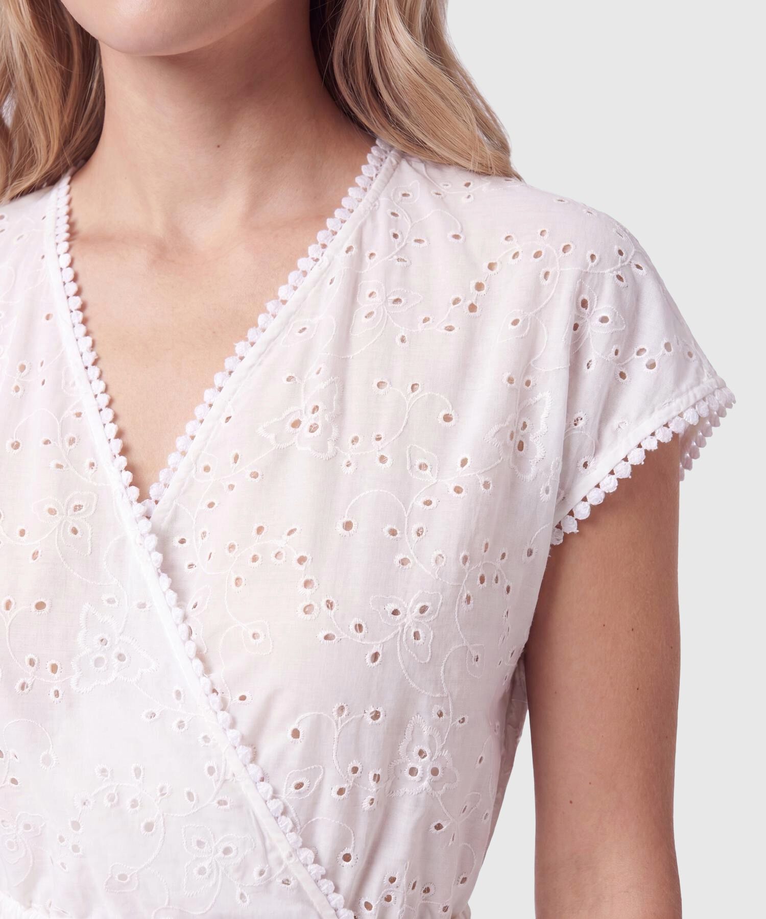 Vestido Midi Cruzado Para Mujer