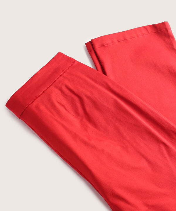 Pantalón Fluido Unicolor Con Boton