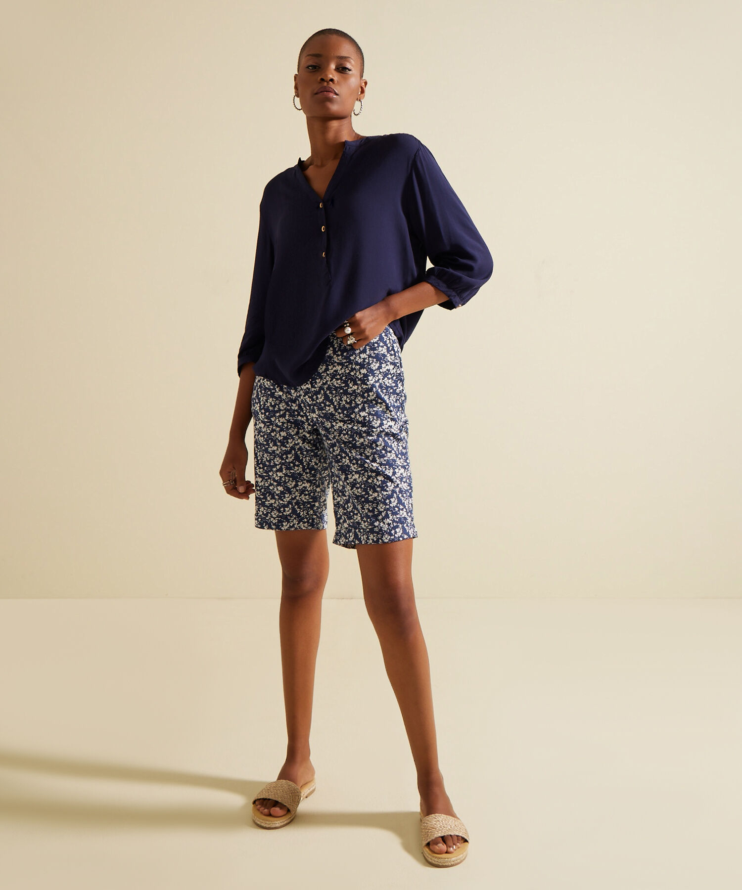 Bermudas de lino mujer clearance