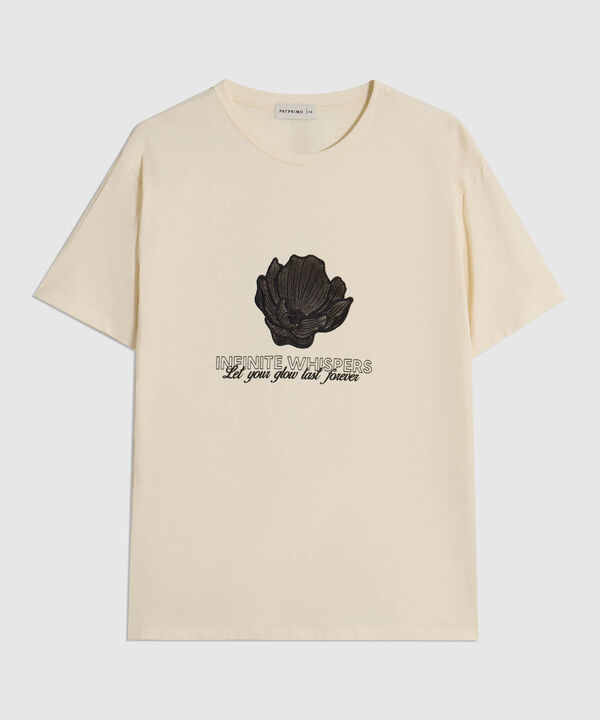 Camiseta Texturizada Manga Corta Para Mujer Curvy image number null