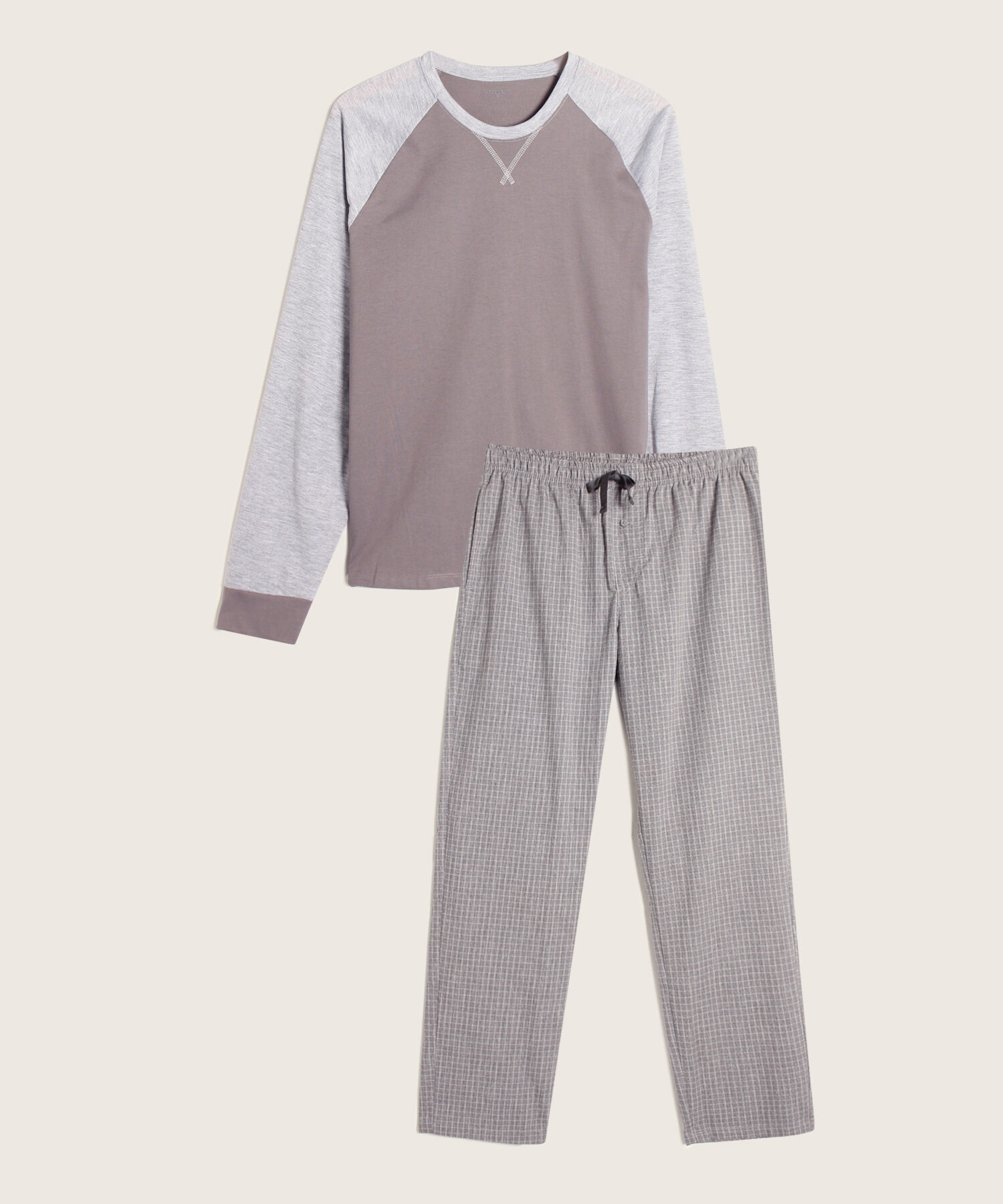 Pijama Conjunto Manga Larga Y Pantalón