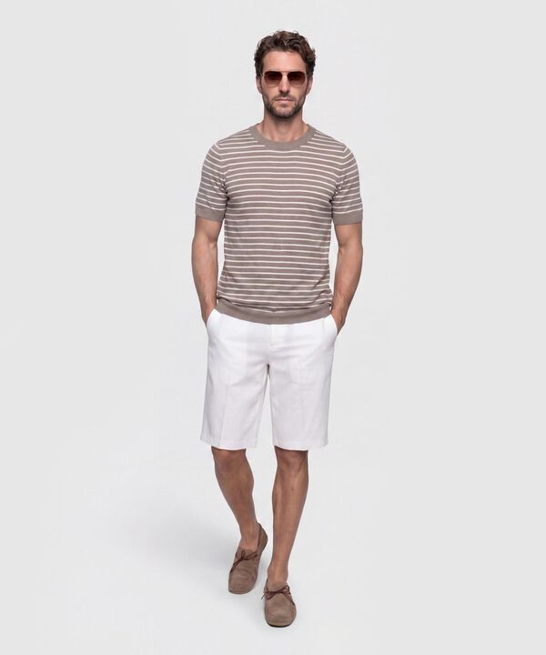 Camiseta Tejida Cuello Redondo Hombre