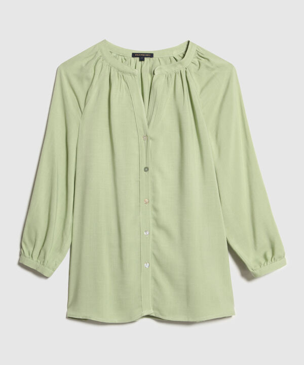 Blusa Manga 3/4 Cuello Neru Unicolor