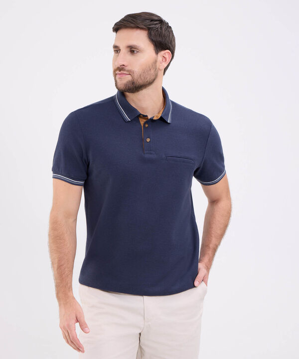 Polo Unicolor Para Hombre image number null