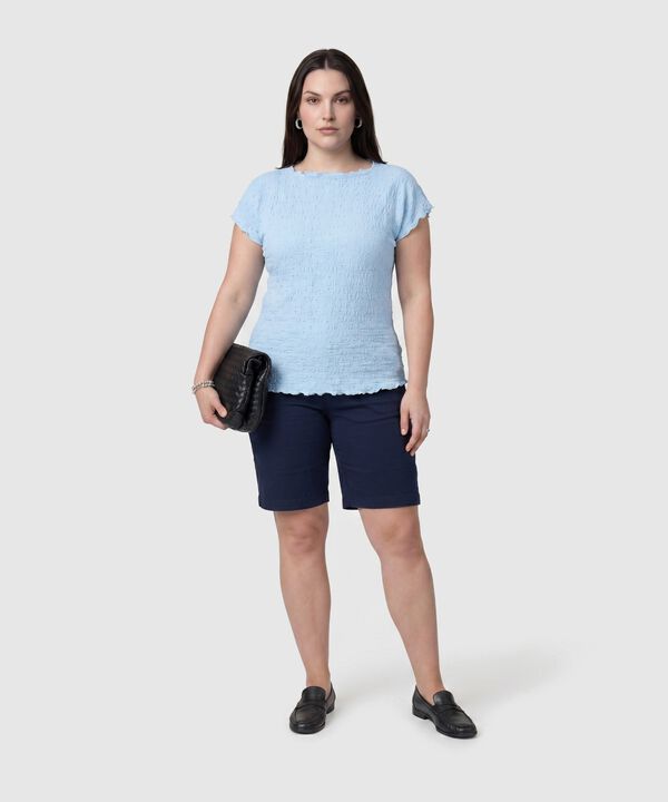 Camiseta De Textura Ligera Para Mujer Curvy