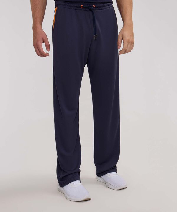 Pantalon Punto Con Cortes En Contraste