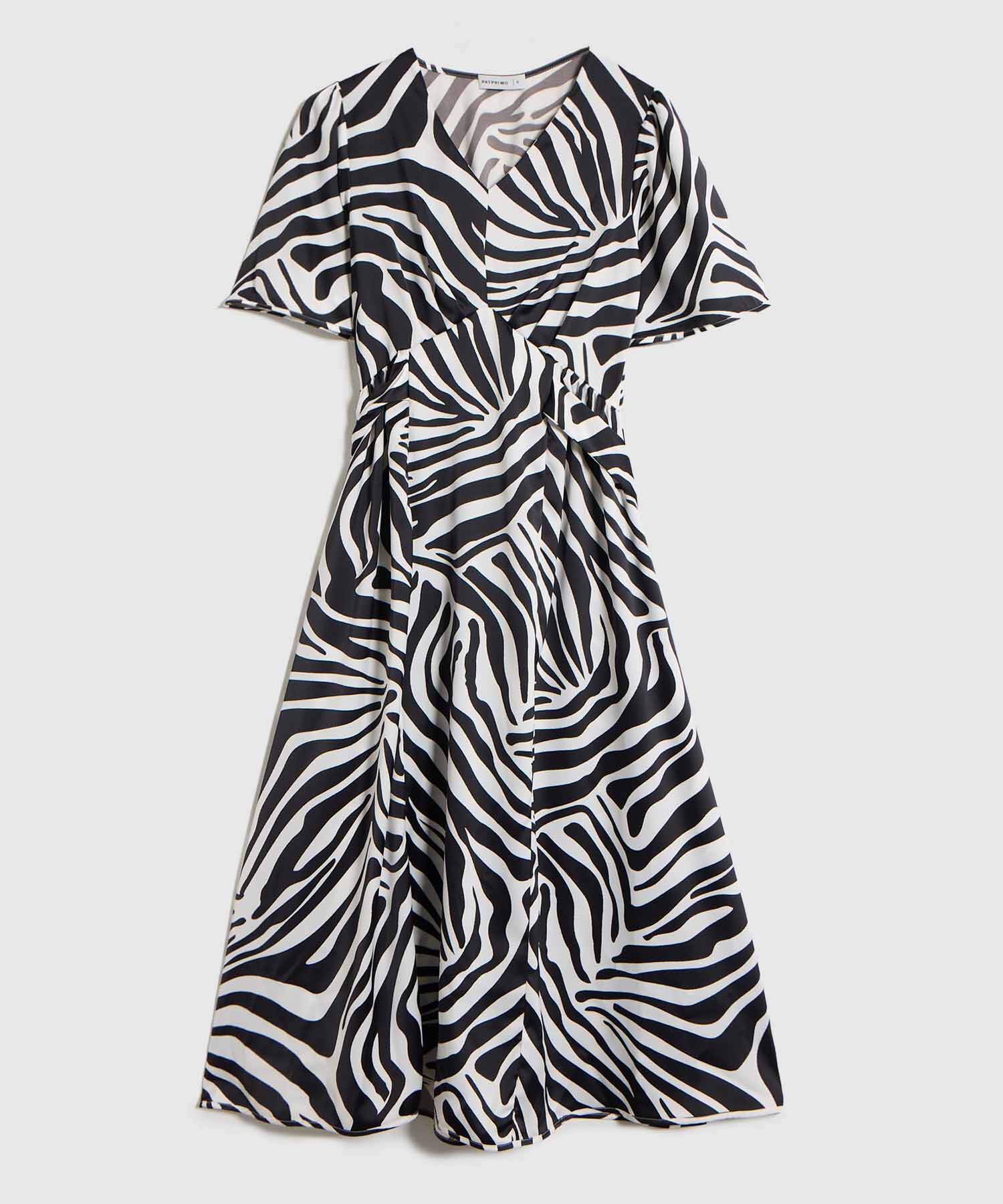 Vestido Largo con Escote en V para Mujer