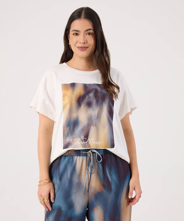 Camiseta Cuello Redondo Con Estampado image number null