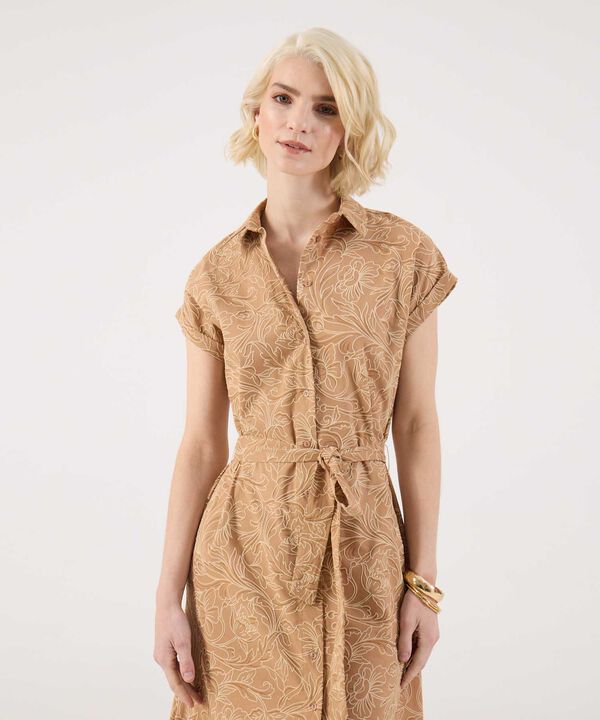Vestido Camisero Con Estampado image number null