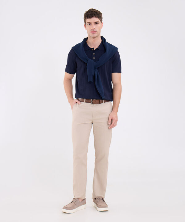 Polo Unicolor Tejida image number null