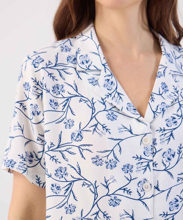 Pijama Corta Estampada Para Mujer image number null