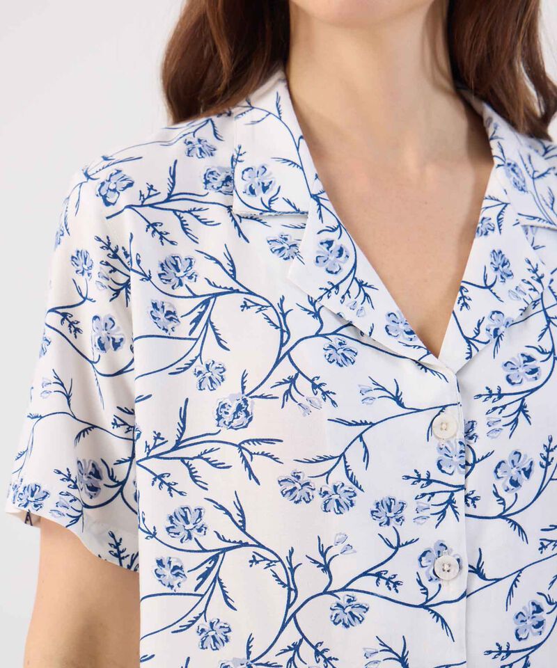 Pijama Corta Estampada Para Mujer