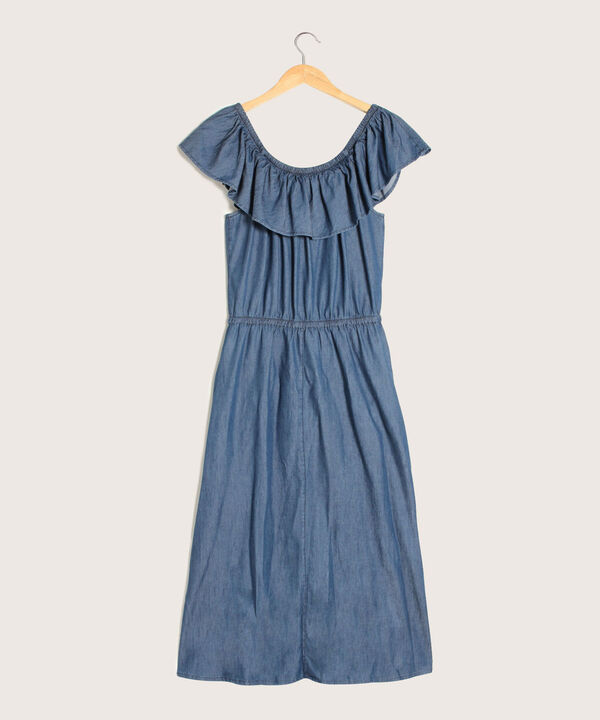 Vestido Midi Cuello Bandeja image number null