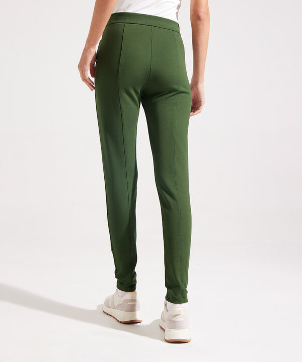 Leggings Unicolor Con Vena En Frente