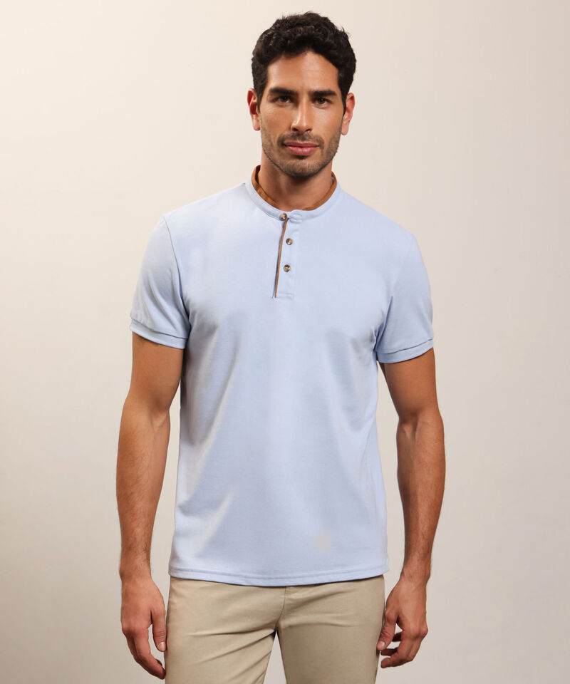 Polo Cuello Neru Slim Fit Para Hombre
