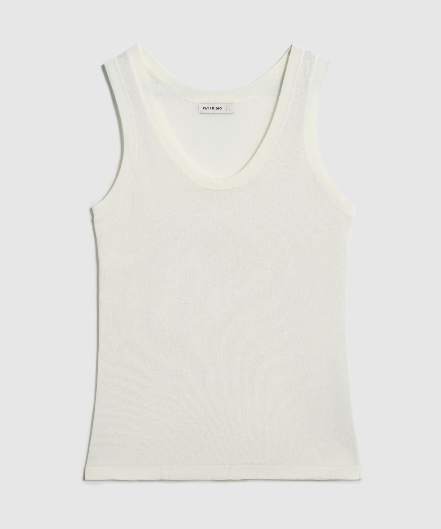 Camiseta De Tiras Anchas Y Cuello U Mujer