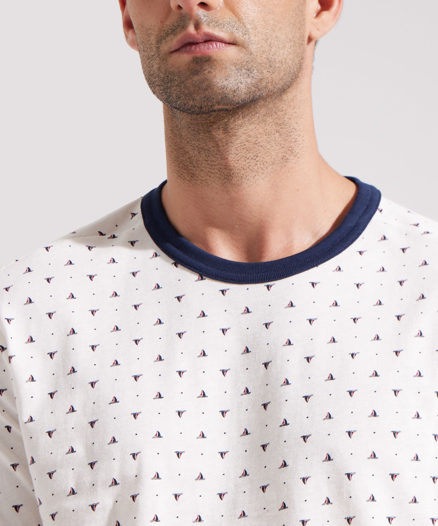 Camiseta Manga Corta Cuello Redondo Estampada