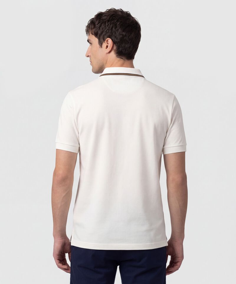 Polo Con Pechera En Contraste Para Hombre
