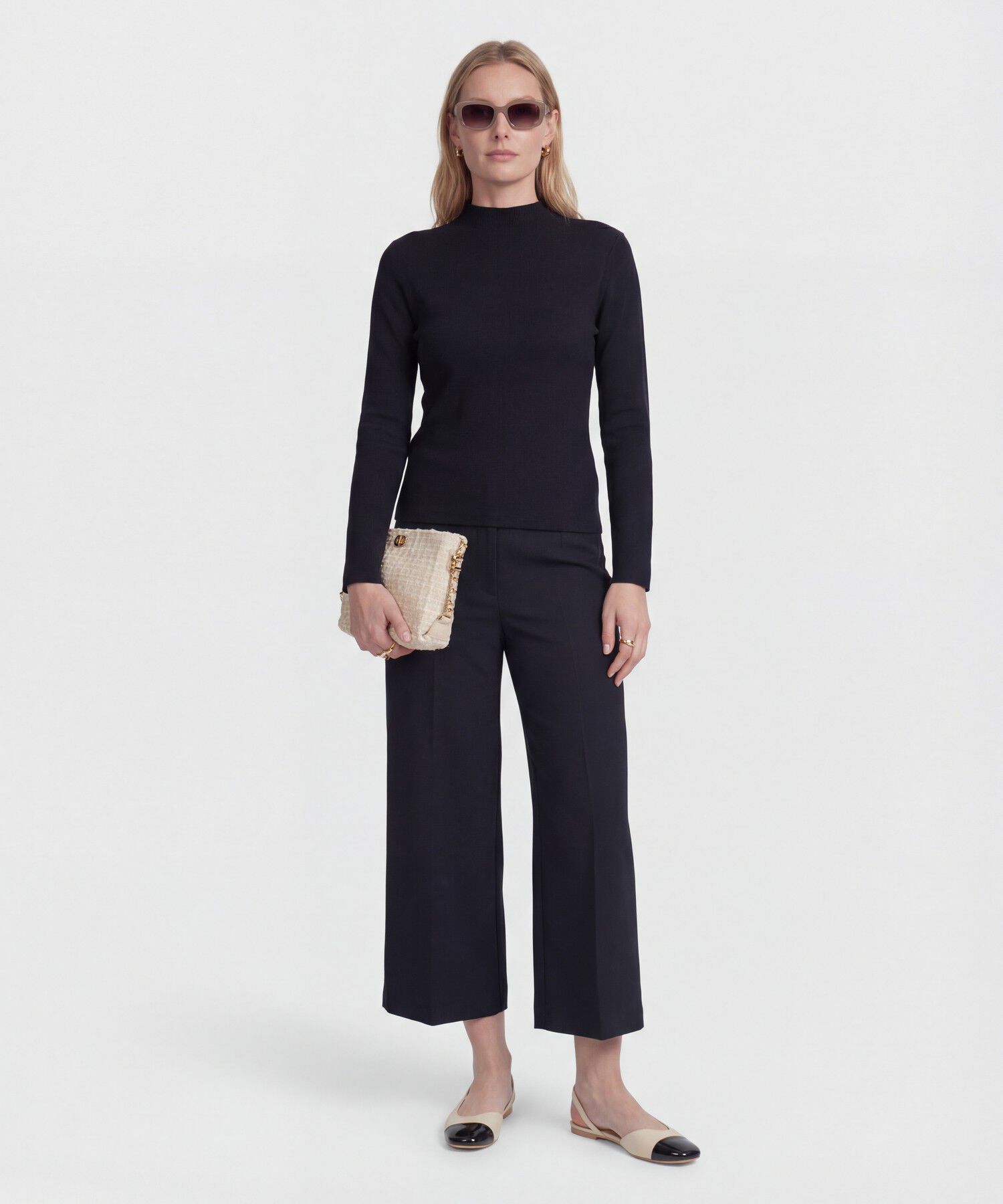 Pantal&oacute;n Culotte De Tiro Alto Para Mujer