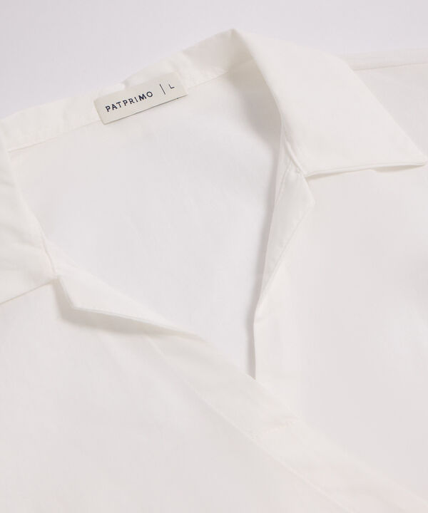 Camisa Cruzada Elegante Para Mujer Manga Larga image number null