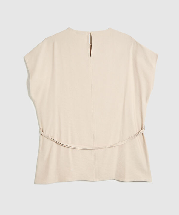 Blusa con cinturon para mujer curvy