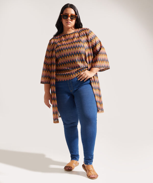 Saco Tipo Missoni Abierto image number null