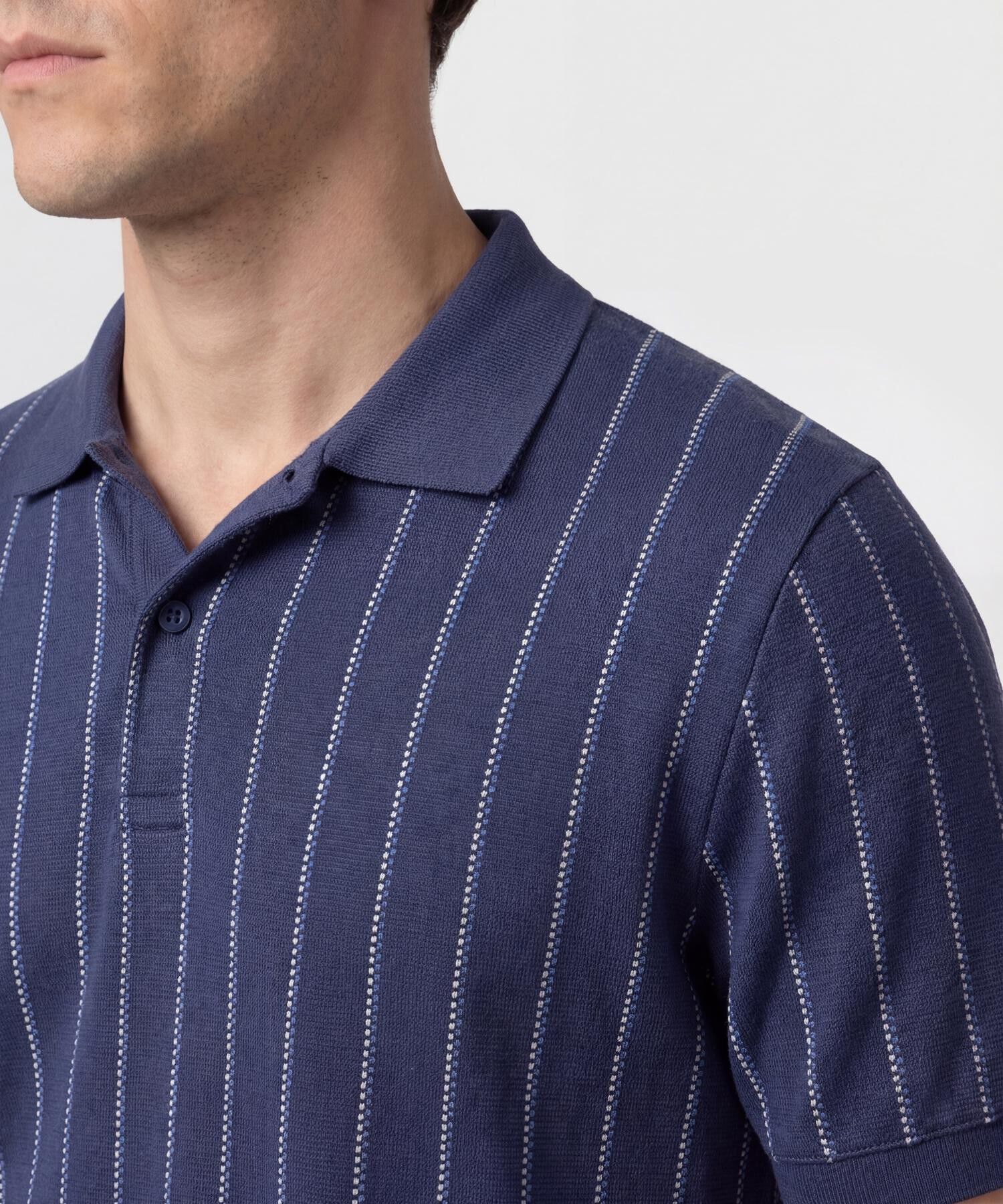 Polo Con Rayas Verticales Para Hombre