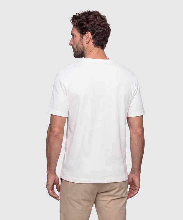 Camiseta Texturizada Manga Corta Para Hombre