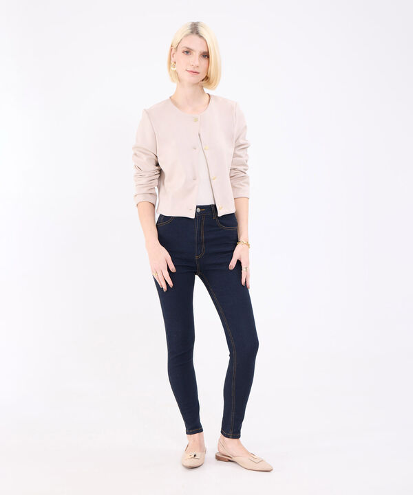 Chaqueta Unicolor Para Mujer image number null