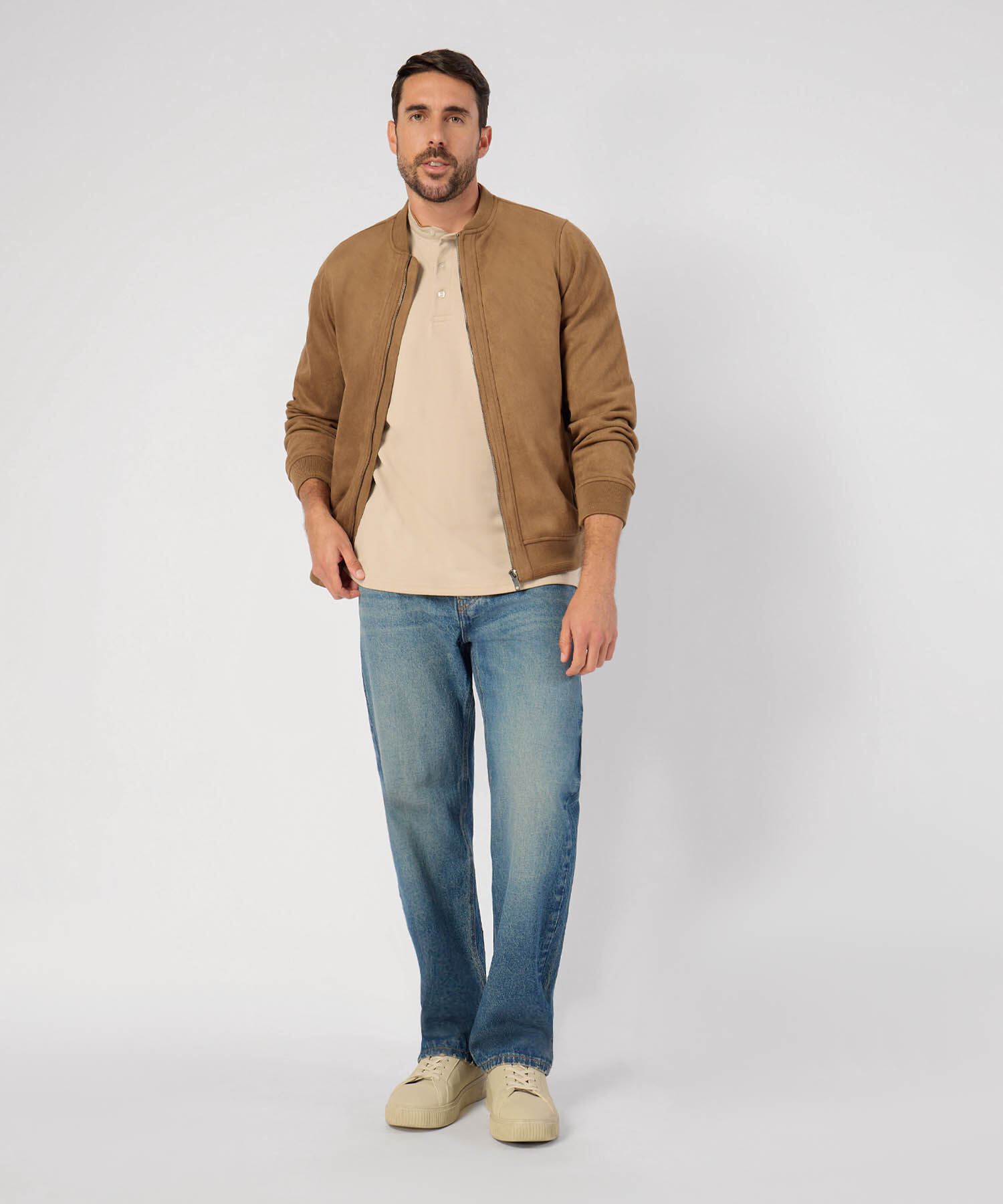 Polo Unicolor Cuello Mao 