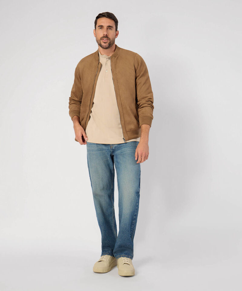 Polo Unicolor Cuello Mao 