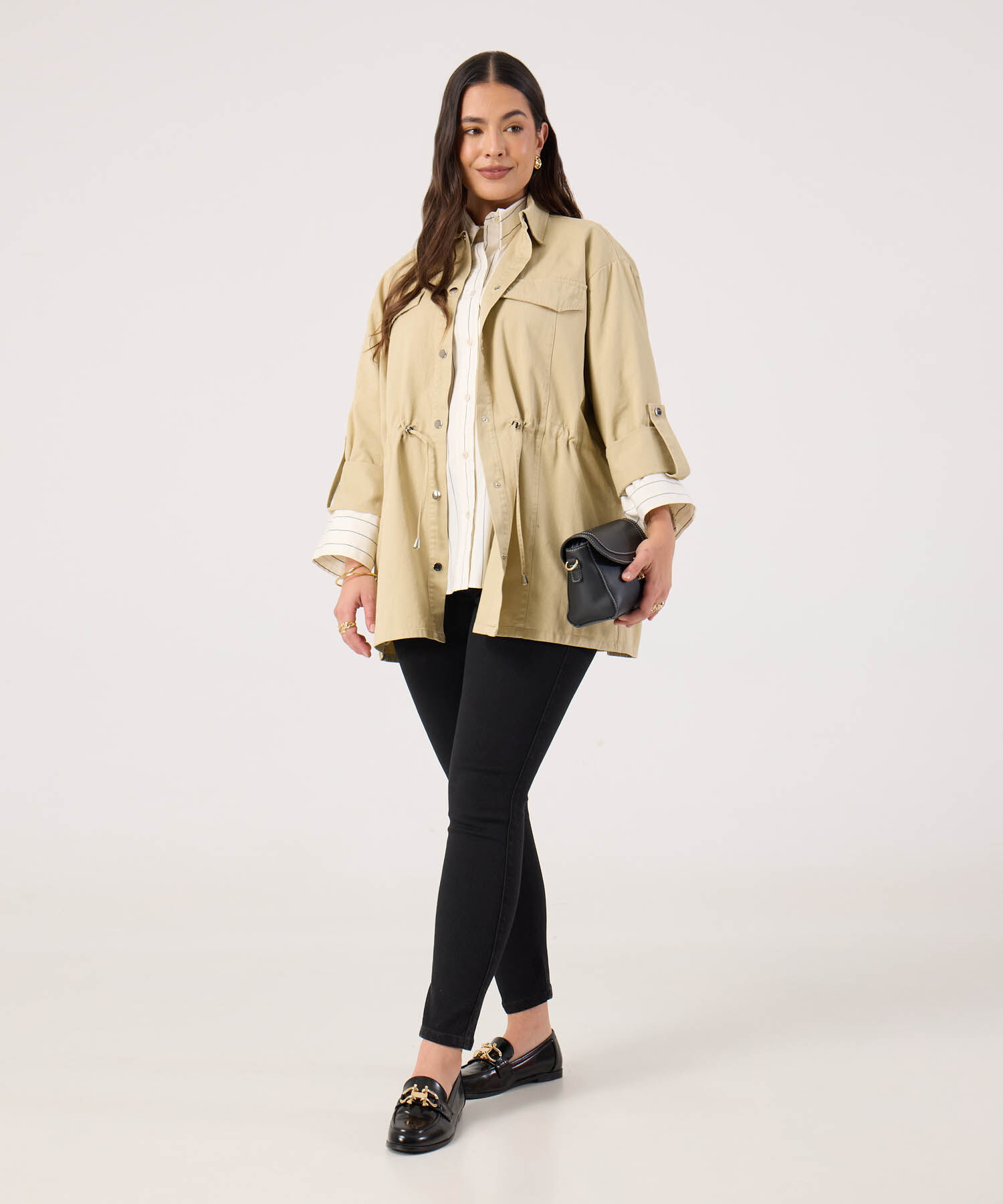 Chaqueta Para Mujer Curvy Destructurada