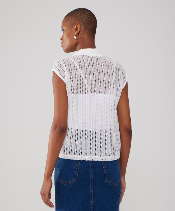 Polo Cuello Tejido Con Top Interno