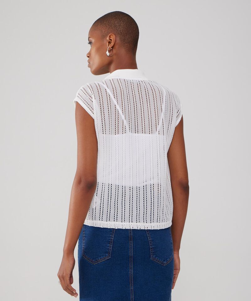 Polo Cuello Tejido Con Top Interno