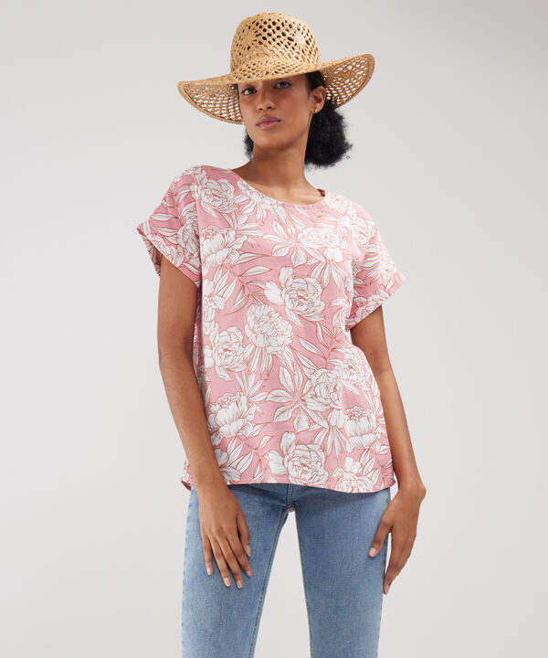 Blusa Manga Corta Estampada image number null