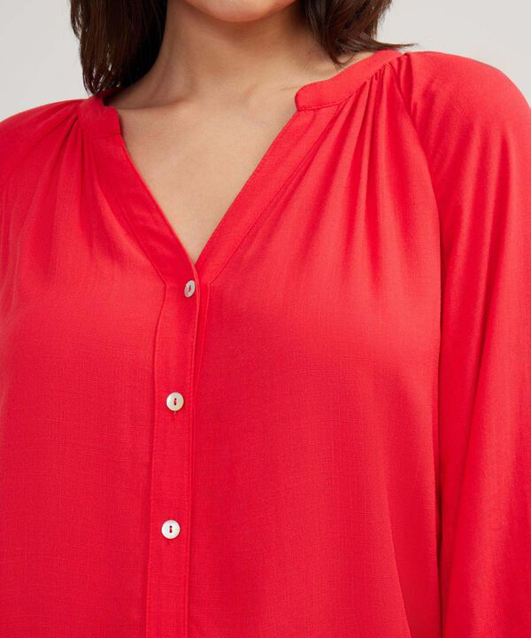 Blusa Manga 3/4 Cuello Neru Unicolor image number null