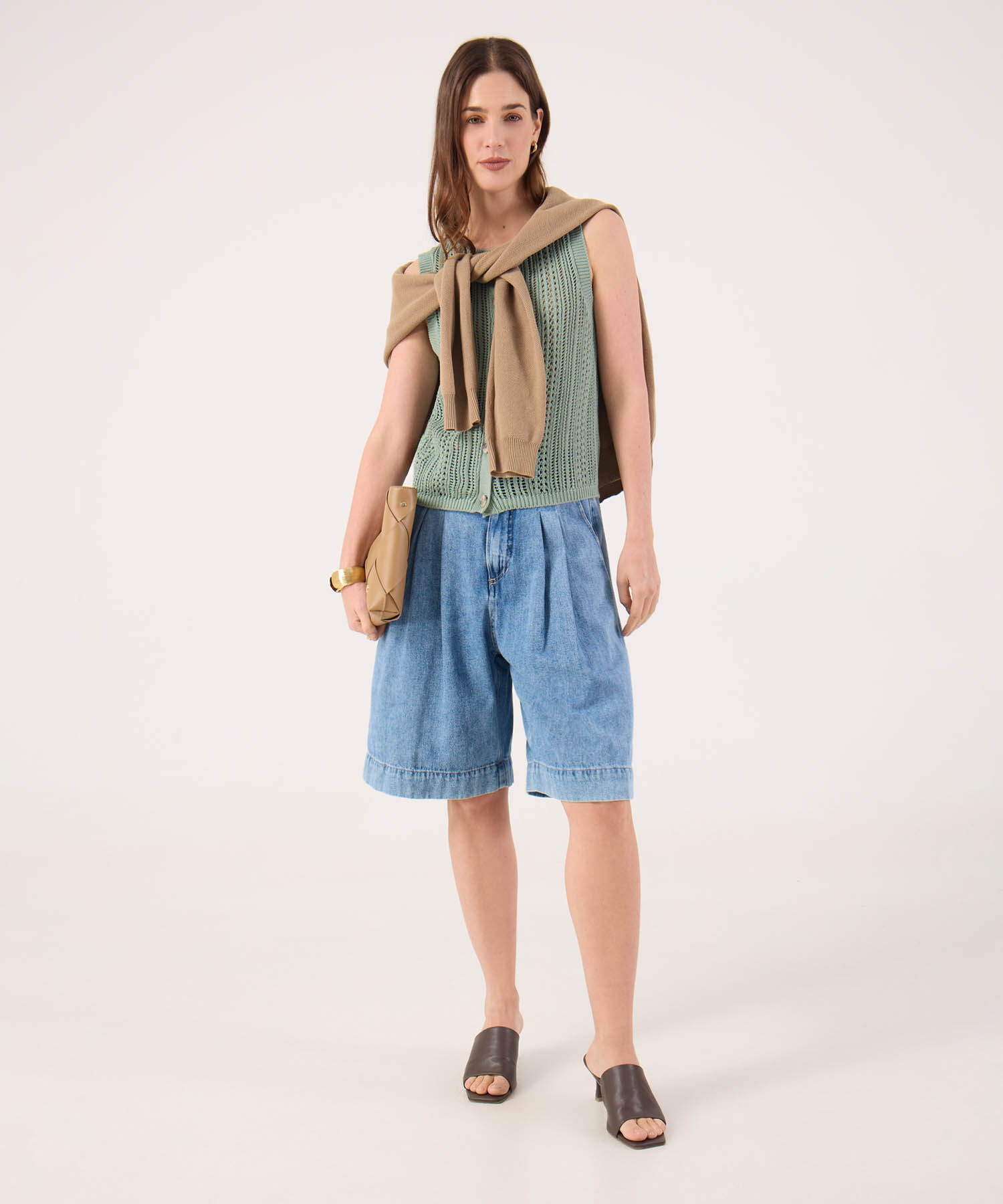 Top Tipo Chaleco Con Textura 