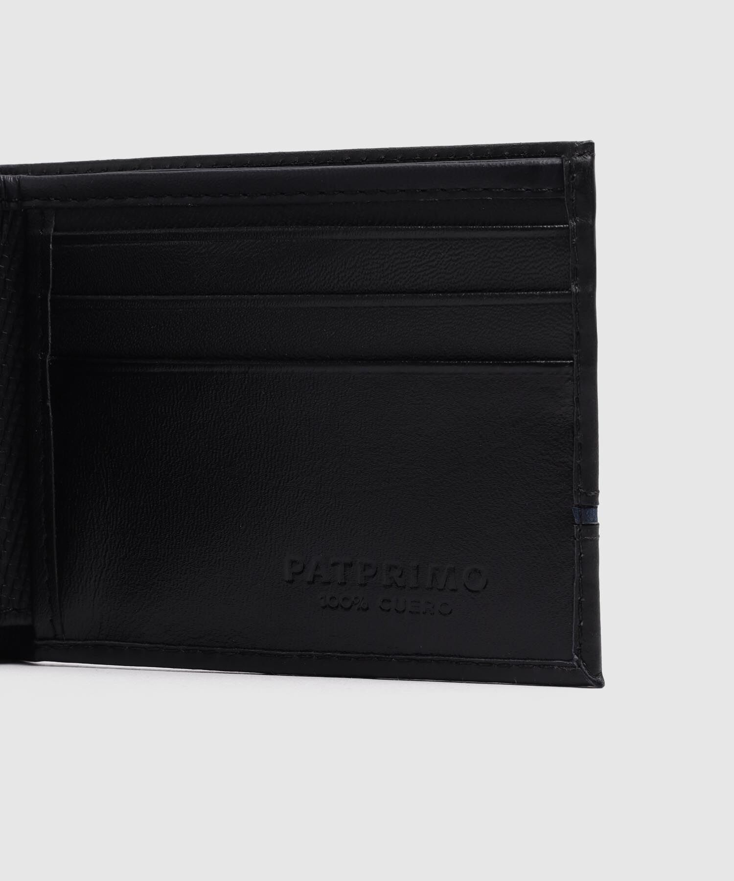 Billetera Bifold Con Franja Horizontal