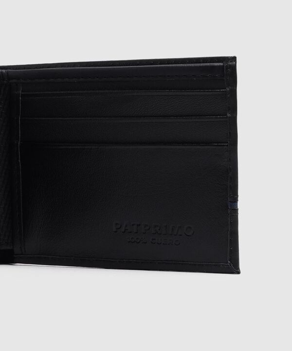 Billetera Bifold Con Franja Horizontal