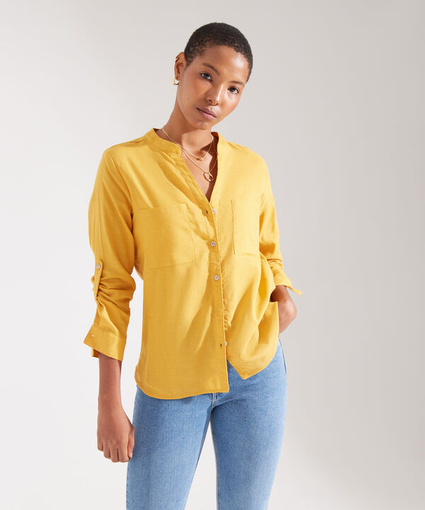Blusa Manga ¾ en Lino image number null