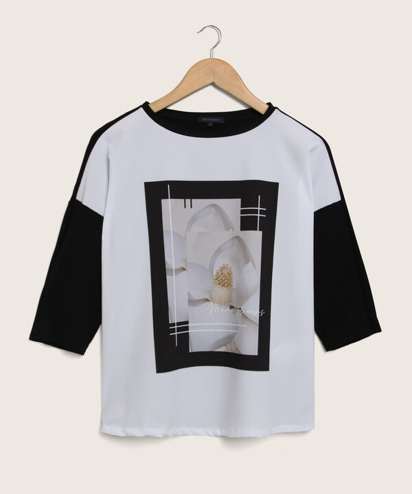 Camiseta Unicolor Con Delantero