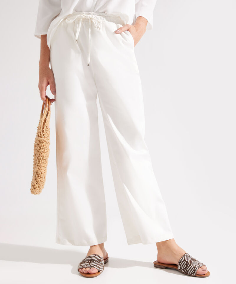 Pantal&oacute;n Fluido con Cord&oacute;n Ajustable Para Mujer