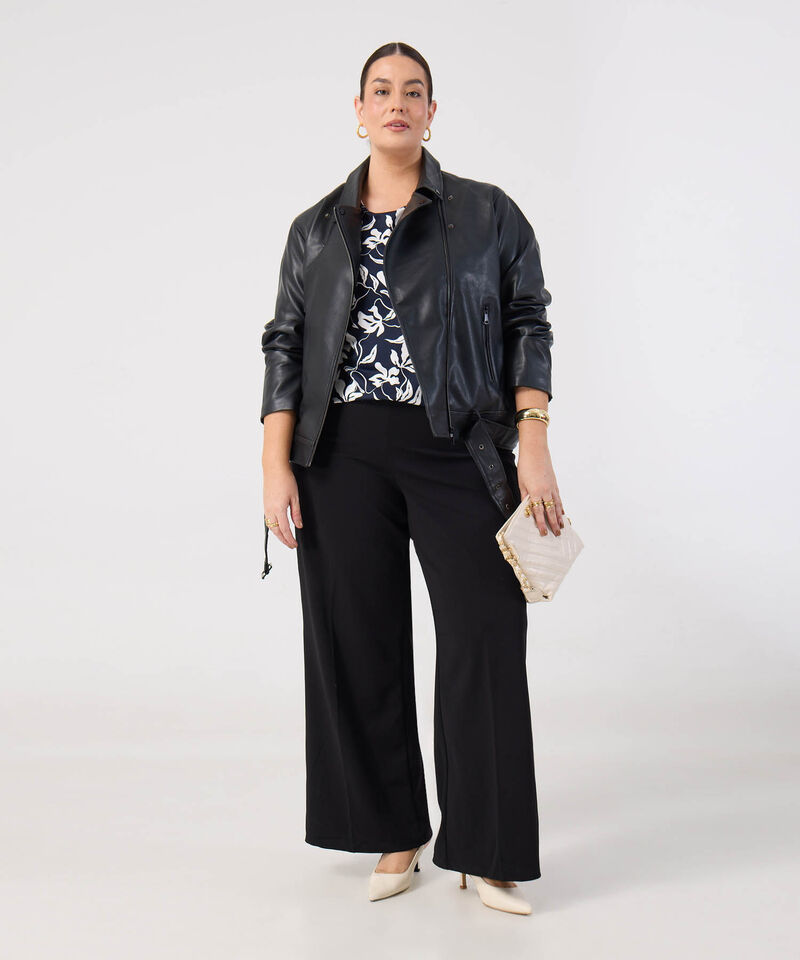 Camiseta Estampada Cuello Redondo Para Mujer Curvy