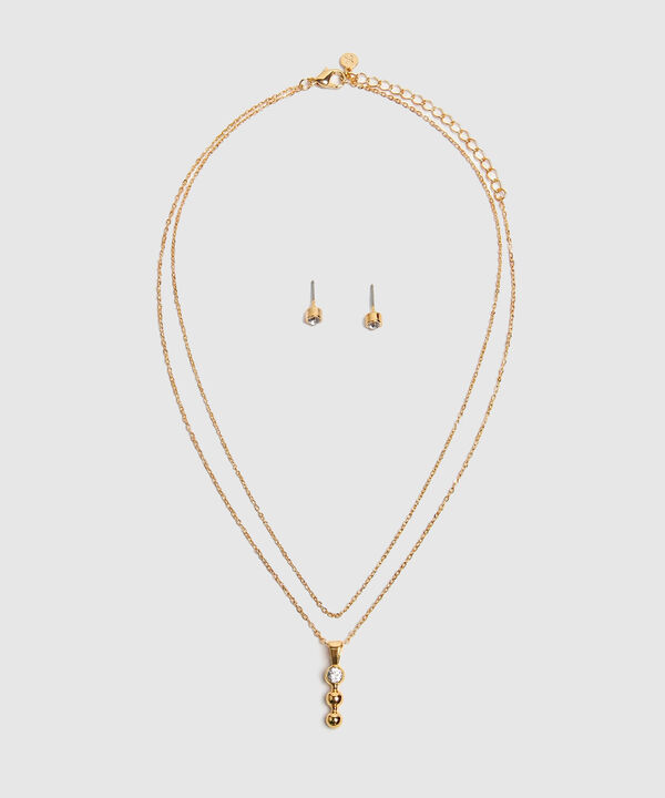 Set Collar Doble Y Topos Mujer image number null