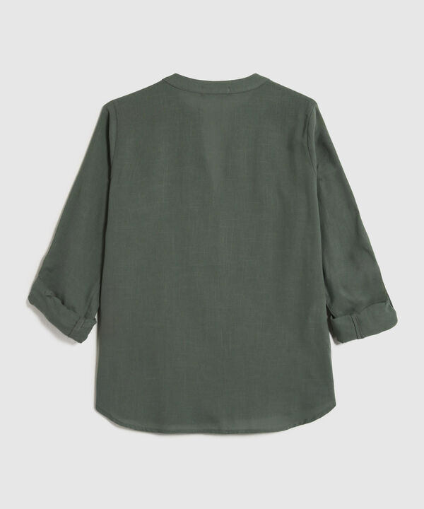 Blusa Manga Larga Unicolor image number null
