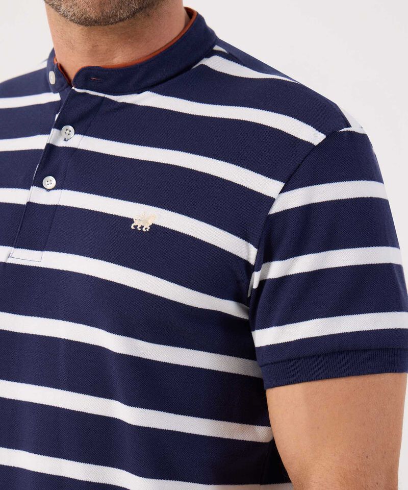 Polo Cuello Mao A Rayas 